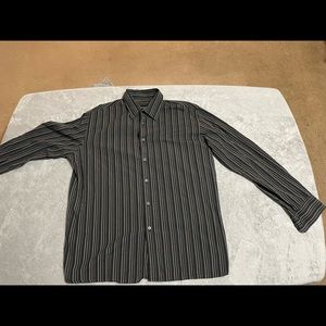 Perry Ellis casual striped button down shirt.